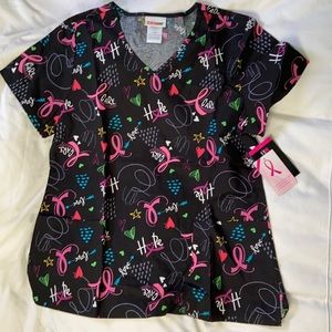 NEW Scrub top size L- with tags